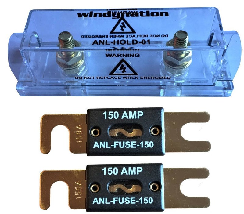 WindyNation ANL Fuse Holder + Fuse (2pcs 150A) - Image 1